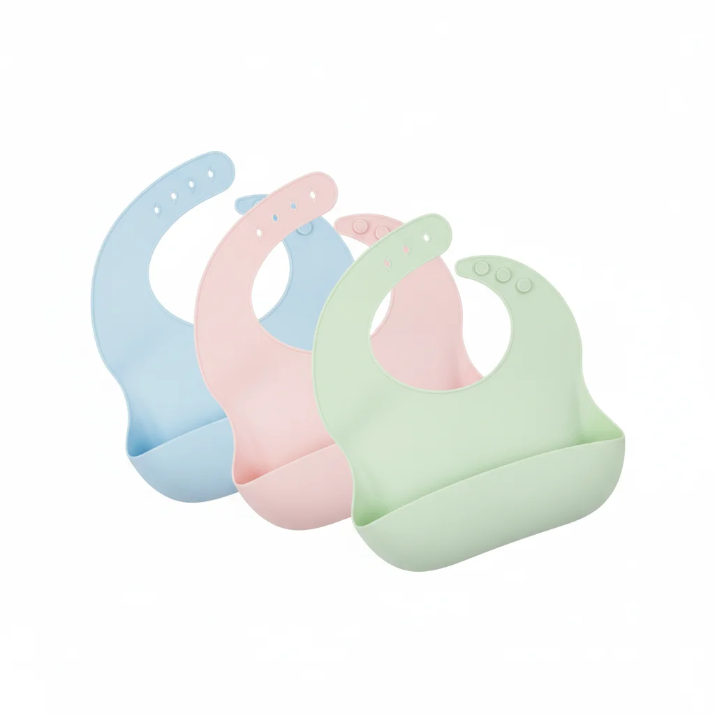 Bavoir Silicone Récupérateur Lot 3