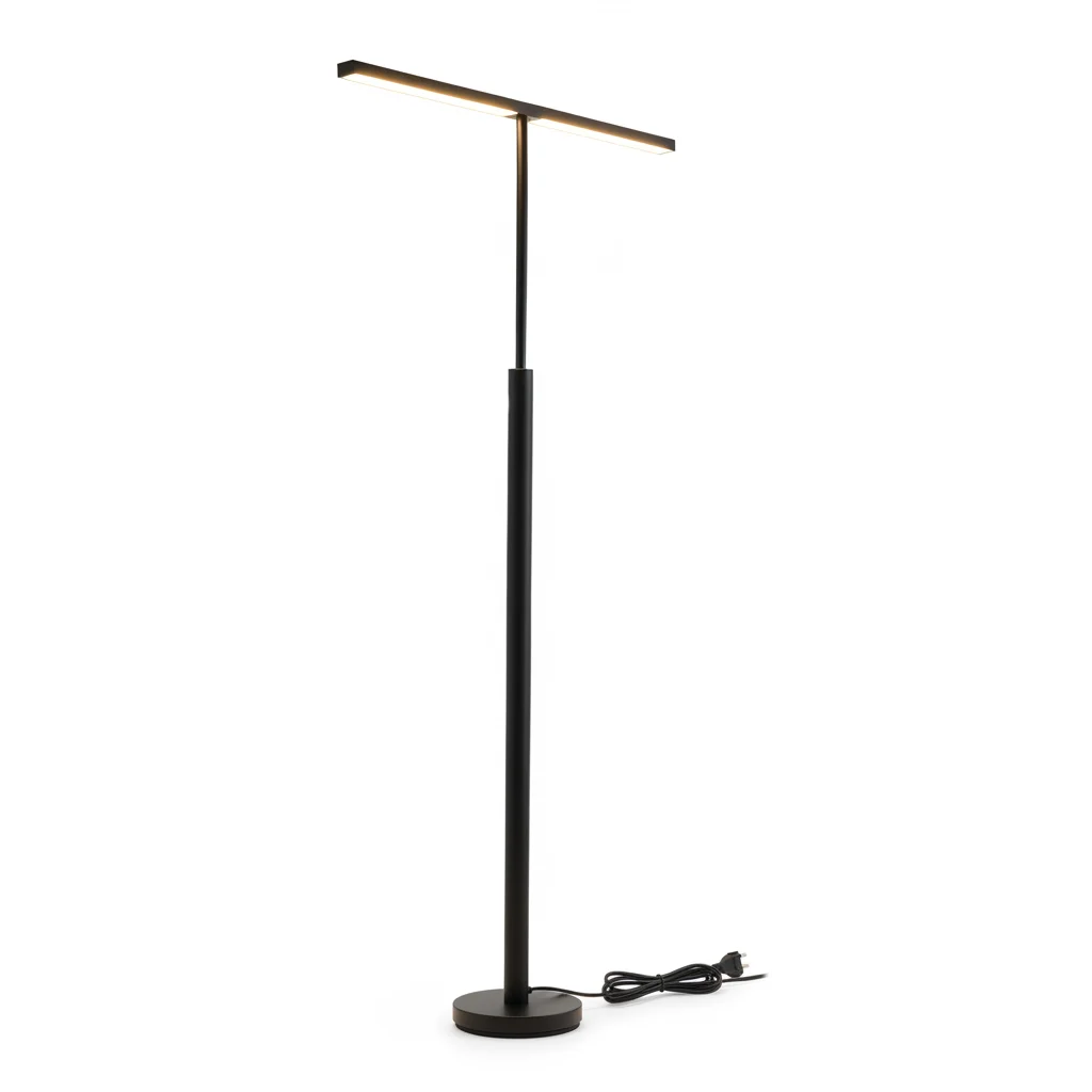 Lampadaire LED Dimmable Noir Mat