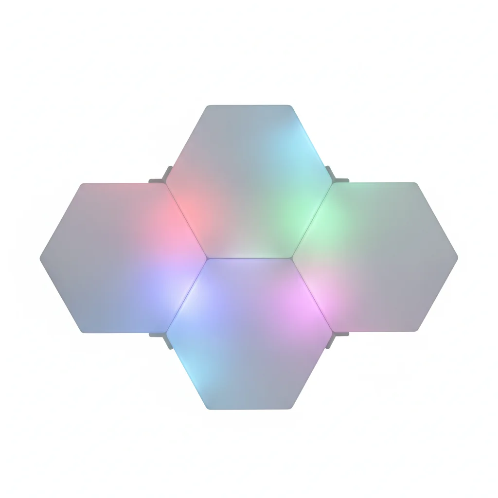 Panneau LED Connecté Hexagonal Lot 6