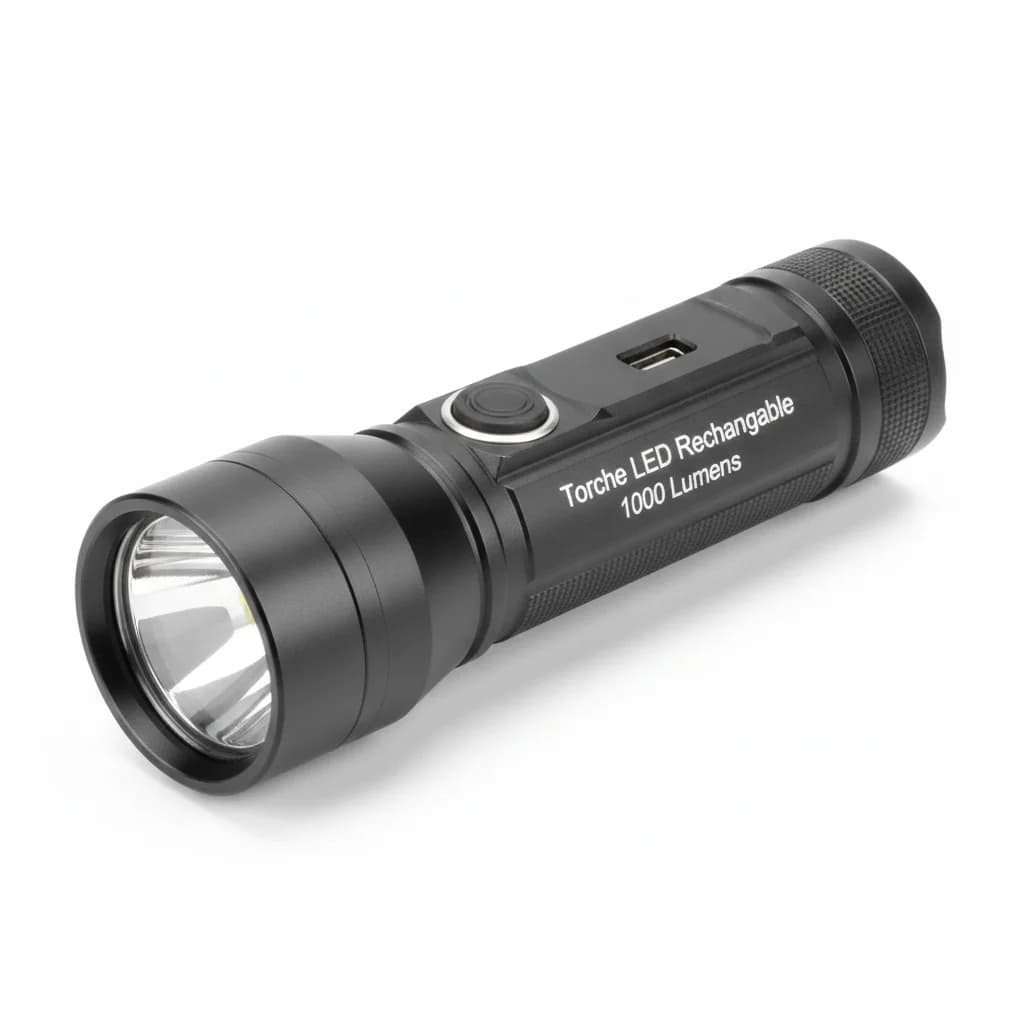 Torche LED Rechargeable 1000 Lumens